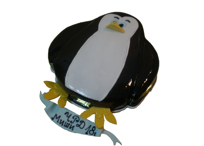Торта пингвин-0