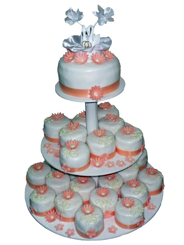 Сватбена торта кексчета-0