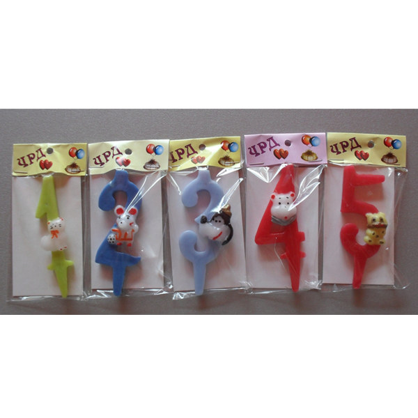 Детска свещ цифра -0