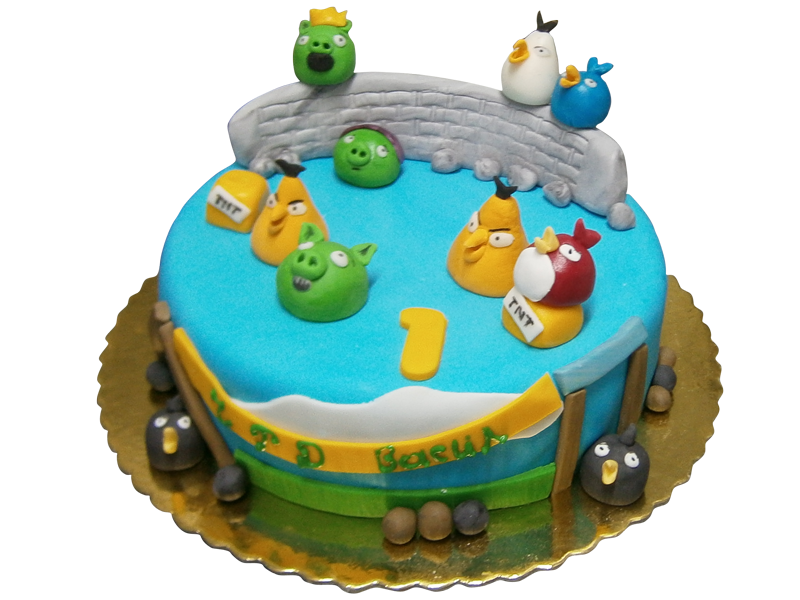 Торта angry birds-0